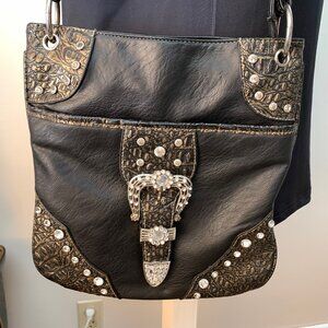 Carlo G. Shoulder Bag Top Zip Closure Crossbody Bag